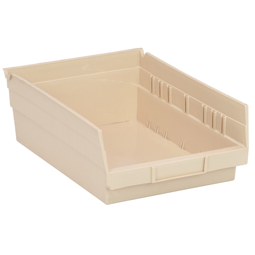 Bac pour &eacute;tag&egrave;re &eacute;conomique, 8-3/8" la, 4" h x 11-5/8" p, Ivoire NRZ Safety Inc.