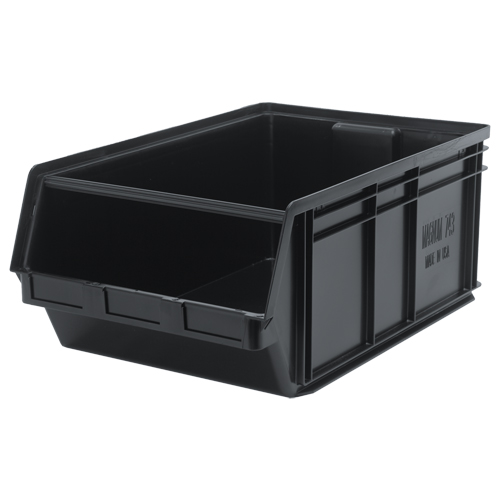 MAGNUM Bin, 11-7/8" H x 18-3/8" W x 29" D, 150 lbs. Capacity, Black NRZ Safety Inc.