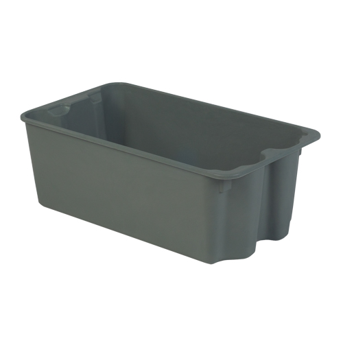 Stack-N-Nest&reg; Plexton Containers, 16.9" W x 30.6" D x 11.1" H, Grey NRZ Safety Inc.