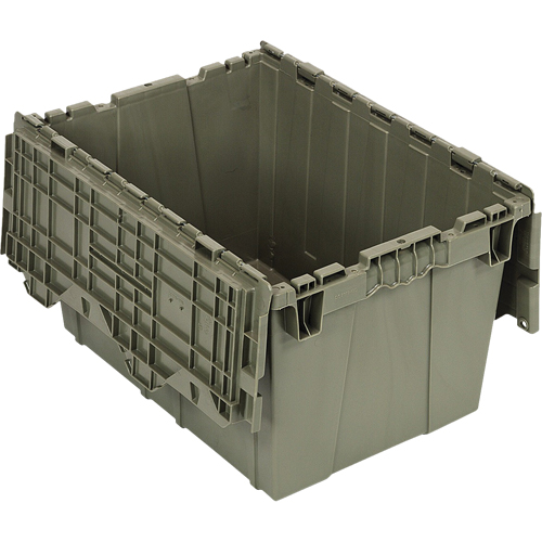 Conteneur &agrave; couvercle attach&eacute;, 12,75" x 19,25" x 15,25", Vert NRZ Safety Inc.