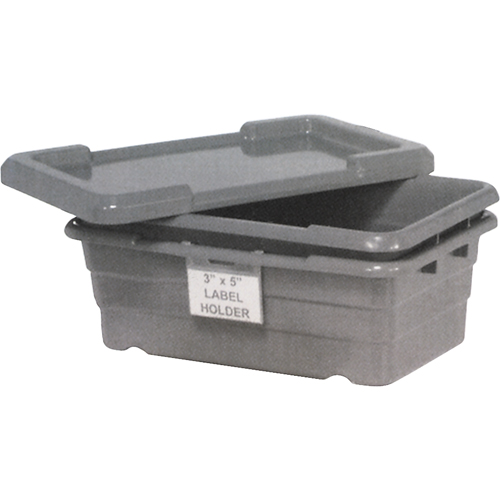 Cross Stack Bins, 16" W x 25.125" D x 8.5" H, Grey NRZ Safety Inc.