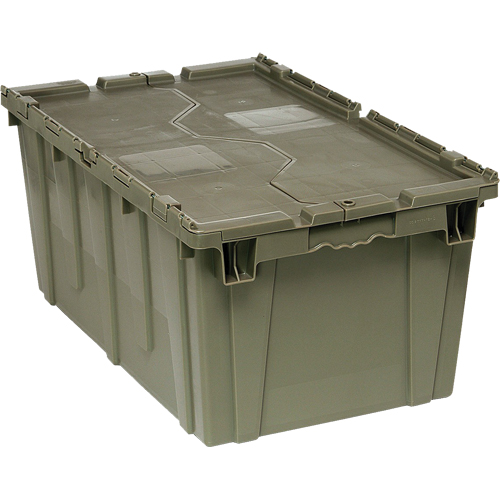 Boîte de transfert avec couvercle, 12,5" x  x , Gris NRZ Safety Inc.