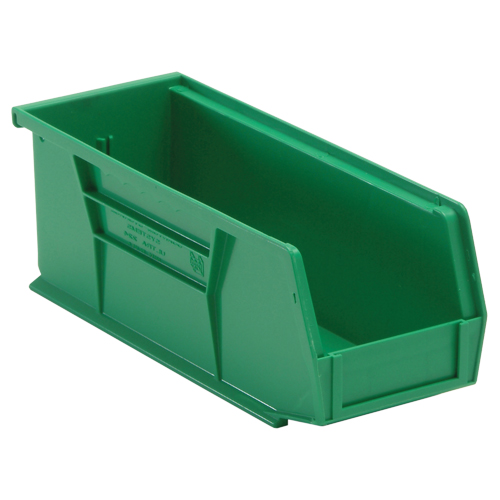 Ultra Stack & Hang Bin, 4-1/8" W x 4" H x 10-7/8" D, Green NRZ Safety Inc.