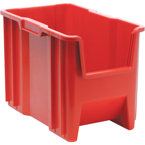 Contenants &agrave; empiler g&eacute;ants, 10,875" la x 17,5" p x 12,5" h, Rouge NRZ Safety Inc.