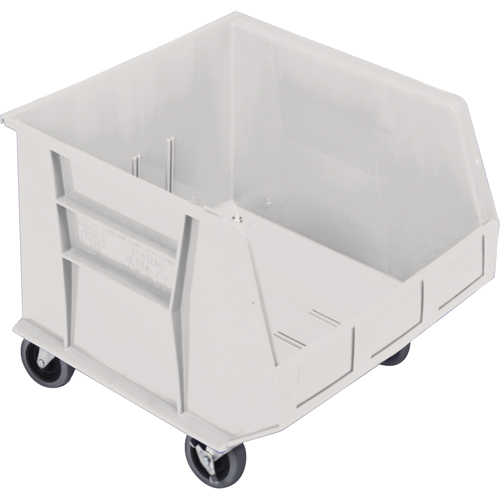 Mobile Bin, 14" H x 16-1/2" W x 18" D, 75 lbs. Capacity, Ivory NRZ Safety Inc.