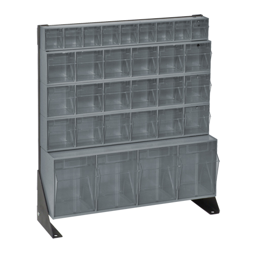Support pour bacs basculants, 23-5/8" la x 8" p x 28" h, 31 tiroirs NRZ Safety Inc.