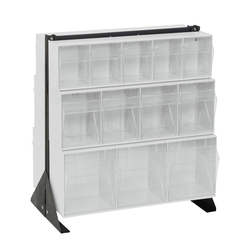Support pour bacs basculants, 23-5/8" la x 16" p x 28" h, 24 tiroirs NRZ Safety Inc.