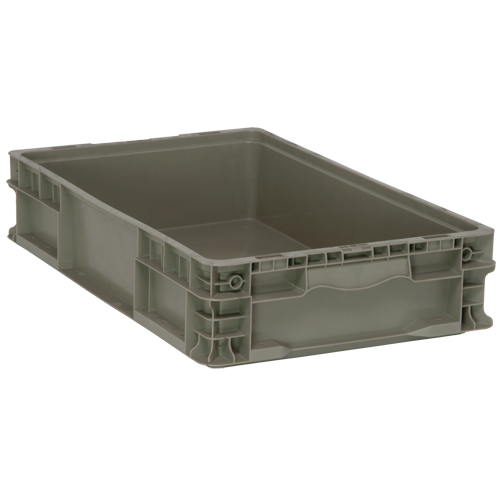 Contenant pliable et empilable, 15" la x 24" p x 5" h, Gris NRZ Safety Inc.