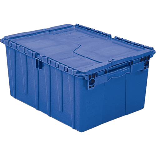 Flipak&reg; Polyethylene Plastic (PE) Distribution Containers, 11.8" x 9.8" x 7.7", Blue NRZ Safety Inc.