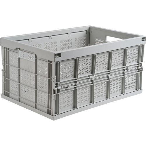 Bac repliable, 21" lo x 14" la x 10,5" h, Gris NRZ Safety Inc.