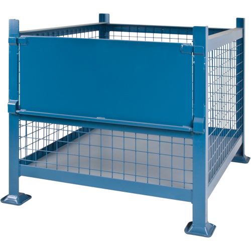 Bulk Stacking Containers, 34.5" W x 40.5" D x 30" H, 3000 lbs. Capacity NRZ Safety Inc.