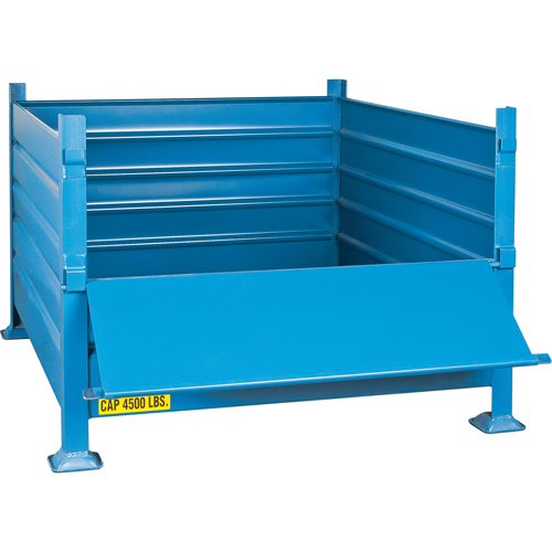Bulk Stacking Containers, 30" H x 40.5" W x 48.5" D, 4500 lbs. Capacity NRZ Safety Inc.