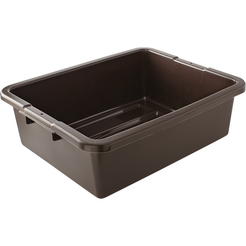 Undivided Bus/Utility Box, 7" H x 21.5" D x 17" L, Plastic, Brown NRZ Safety Inc.