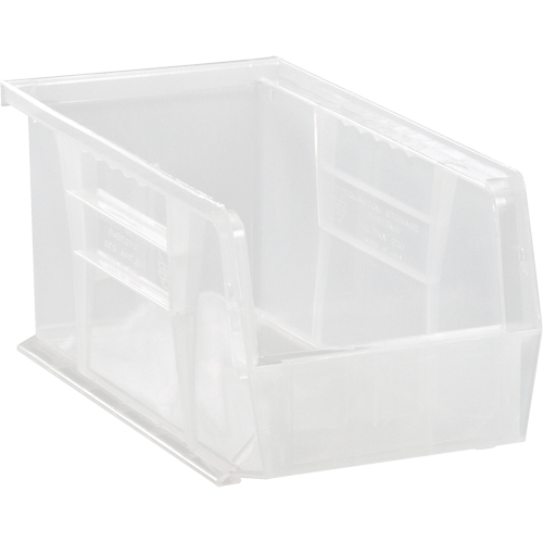 Clear-View Ultra Stack & Hang Bin, 4-1/8" W x 4" H x 10-7/8" D, Clear NRZ Safety Inc.
