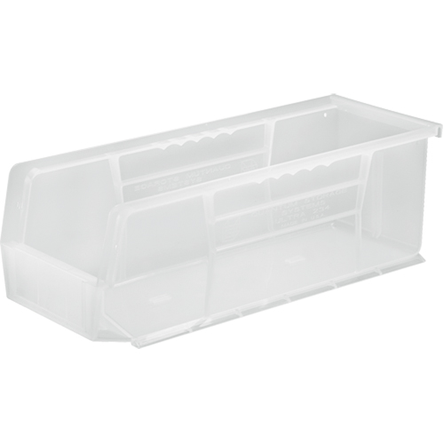 Clear-View Ultra Stack & Hang Bin, 5-1/2" W x 5" H x 14-3/4" D, Clear NRZ Safety Inc.