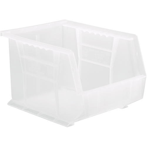 Clear-View Ultra Stack & Hang Bin, 8-1/4" W x 7" H x 10-3/4" D, Clear NRZ Safety Inc.