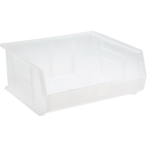Clear-View Ultra Stack & Hang Bin, 16-1/2" W x 7" H x 14-3/4" D, Clear NRZ Safety Inc.