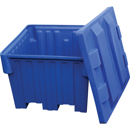 Nesting Forklift Bin, 42" W x 48" D x 30" H, Blue NRZ Safety Inc.