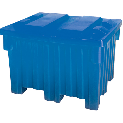 Nesting Forklift Bin, 42" W x 48" D x 30" H, Blue NRZ Safety Inc.