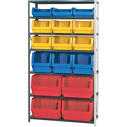 &eacute;l&eacute;ment de rayonnage avec bacs empilables, Acier, Bac Magnum, Capacit&eacute; 650 lb, 42" la x 76" h NRZ Safety Inc.