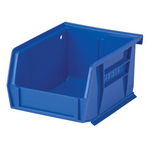 Stack & Hang Bin, 4-1/8" W x 3" H x 5-3/8" D, Blue NRZ Safety Inc.