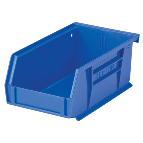 Stack & Hang Bin, 4-1/8" W x 3" H x 7-3/8" D, Blue NRZ Safety Inc.