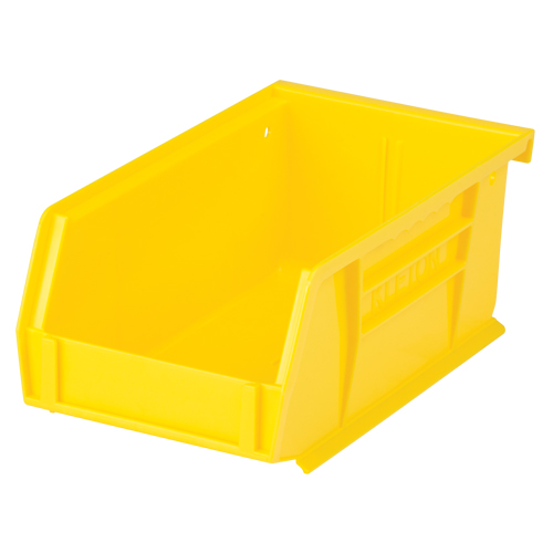 Stack & Hang Bin, 4-1/8" W x 3" H x 7-3/8" D, Yellow NRZ Safety Inc.