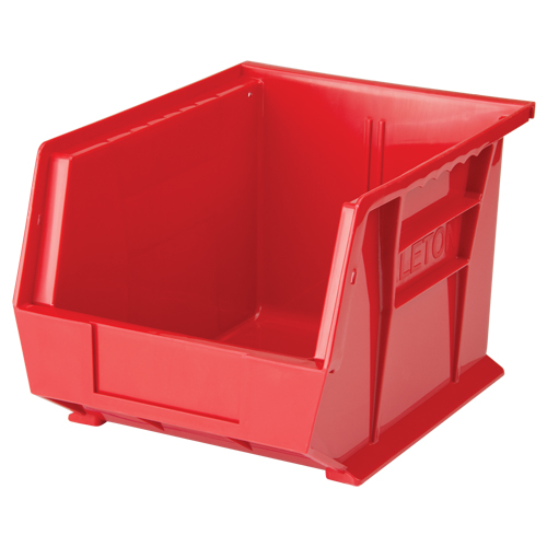 Stack & Hang Bin, 8-1/4" W x 7" H x 10-3/4" D, Red NRZ Safety Inc.