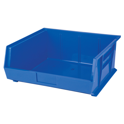 Stack & Hang Bin, 16-1/2" W x 7" H x 14-3/4" D, Blue NRZ Safety Inc.
