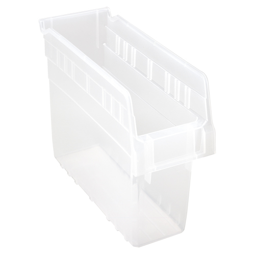 Store-Max Shelf Bins, 4-3/8" W x 8" H x 11-5/8" D, Clear, 44 lbs. Capacity NRZ Safety Inc.