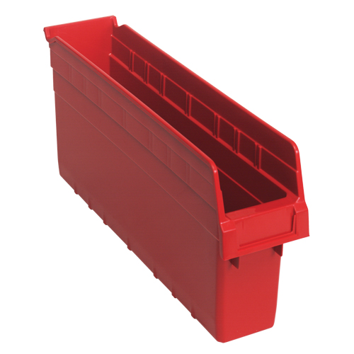 Bacs pour &eacute;tag&egrave;re Store-Max, 4-3/8" la x 8" H x 17-7/8" p, Rouge, Capacit&eacute; 56 lb NRZ Safety Inc.