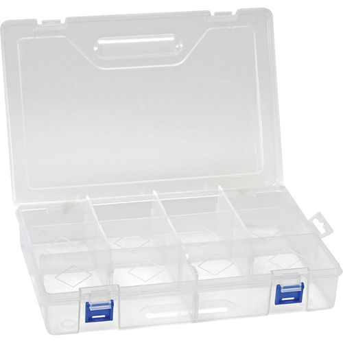 Boîte &agrave; compartiments en plastique, 7,75" la x 11,75" p x 2,2" h, 10 compartiments NRZ Safety Inc.