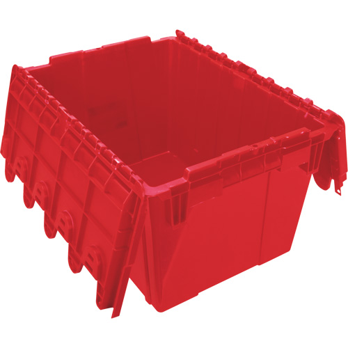 Flip Top Plastic Distribution Container, 21.65" x 15.5" x 12.5", Red NRZ Safety Inc.