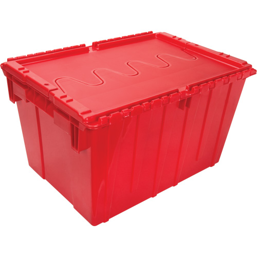 Flip Top Plastic Distribution Container, 21.65" x 15.5" x 12.5", Red NRZ Safety Inc.