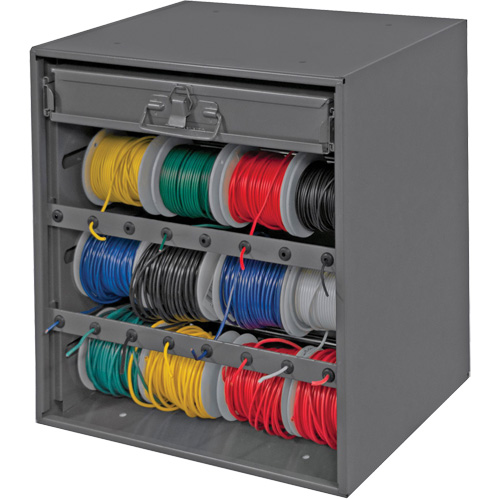Wire and Terminal Storage Cabinet, Steel, 1 Drawers, 15-9/16" x 11-7/8" x 16-3/8", Grey NRZ Safety Inc.