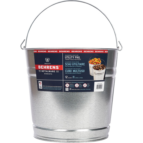 Pail, Galvanized Steel, 11 L NRZ Safety Inc.
