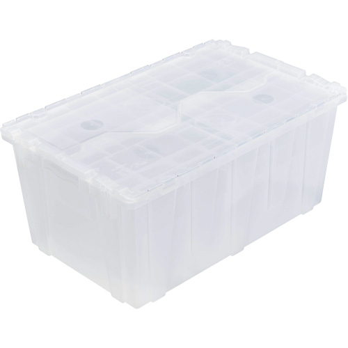 FP243C FliPak Nestable Tote, 26.9" x 16.9" x 12.1", Clear NRZ Safety Inc.