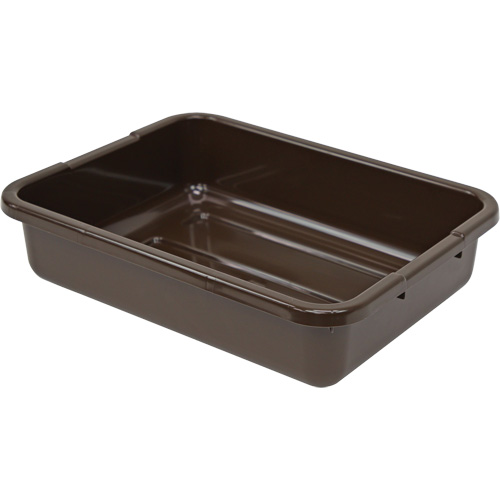 All-Purpose Ribbed-Bottom Storage Tub, 5" H x 15" D x 21" L, Plastic, Brown NRZ Safety Inc.