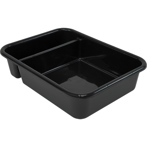 Bac d'entreposage tout usage &agrave; compartiment, 7" ha x 15" p x 20" lo, Plastique, Noir NRZ Safety Inc.