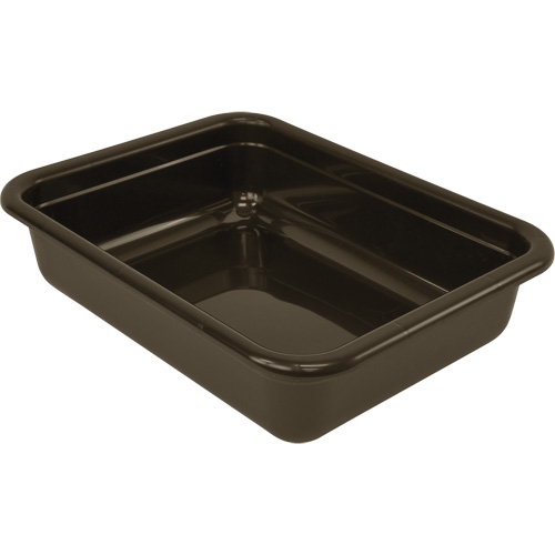 All-Purpose Flat-Bottom Storage Tub, 5" H x 17" D x 22" L, Plastic, Brown NRZ Safety Inc.
