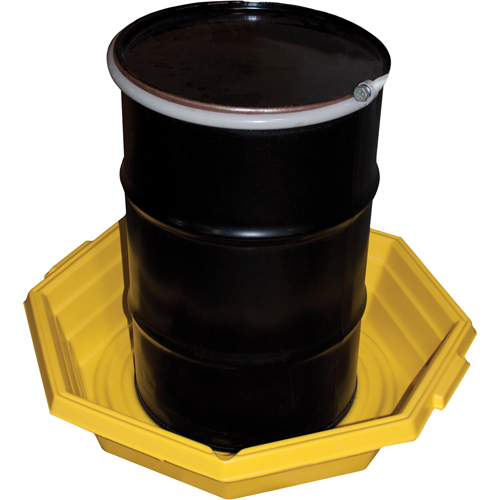 Drums-up Trays, 37.5" L x 37.5" W x 7.5" H, 20 US gal. Spill Capacity NRZ Safety Inc.