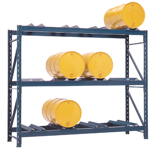 Drum Storage Racks, 12 Drums, 112" W x 36" D x 96" H NRZ Safety Inc.