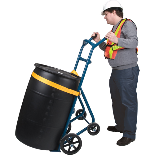 Drum Hand Truck , Steel Construction, 25 - 55 US Gal. (20 - 45 Imperial Gal.) NRZ Safety Inc.