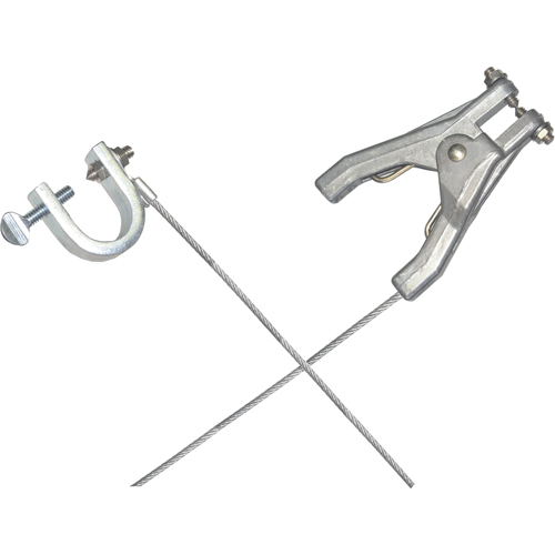 Heavy-Duty Bonding & Grounding Wire Assemblies - Hand Clamps & C-Clamps NRZ Safety Inc.