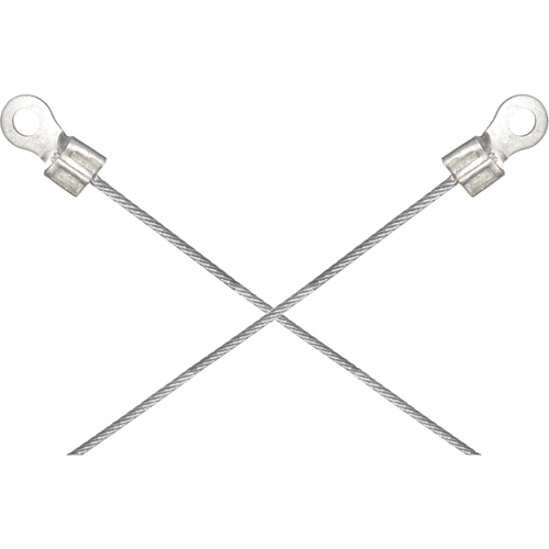 Light-Duty Bonding & Grounding Wire Assemblies - Two 1/4" Terminal Connectors NRZ Safety Inc.