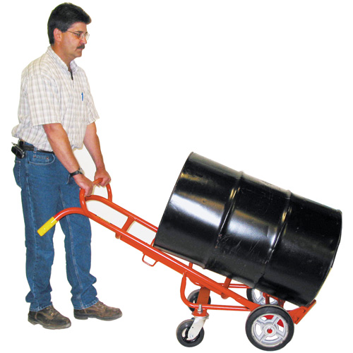 Ergonomic Drum Truck With Swivel Casters, Steel Construction, 55 - 85 US Gal. (45 - 70 Imperial Gal.) NRZ Safety Inc.