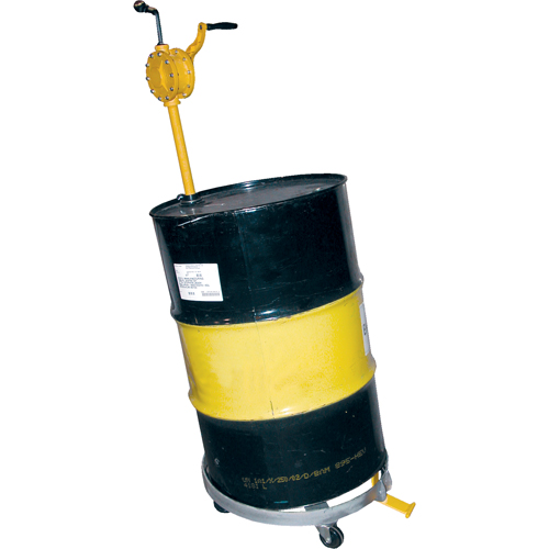 Tilting Drum Dollies, Steel, 900 lbs. Capacity, 23-1/2" Diameter, Hard Rubber Casters NRZ Safety Inc.