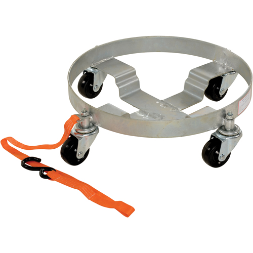Multi-Tier Drum Dollies, Steel, 900 lbs. Capacity, 19" Diameter, Rubber Casters NRZ Safety Inc.