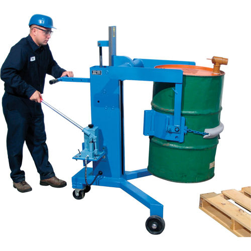 Basculeur - palettiseurs pour barils, 55 gal. US (45 gal. imp.) NRZ Safety Inc.