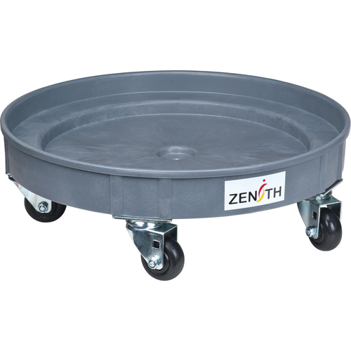 Socle roulant pour baril de confinement des fuites, 24,25" dia. X 7,625" h, Cap. de d&eacute;versement 1,5 gal. US NRZ Safety Inc.